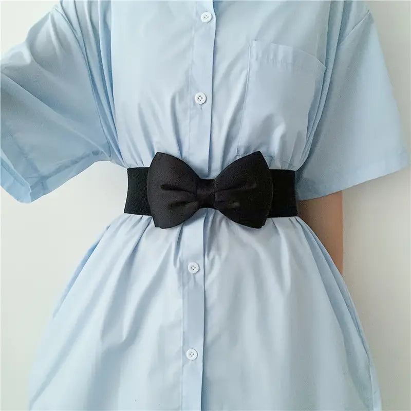 Ceinture Large Femme avec Nœud Papillon – Accessoire Mode Chic et Élégant pour Robe