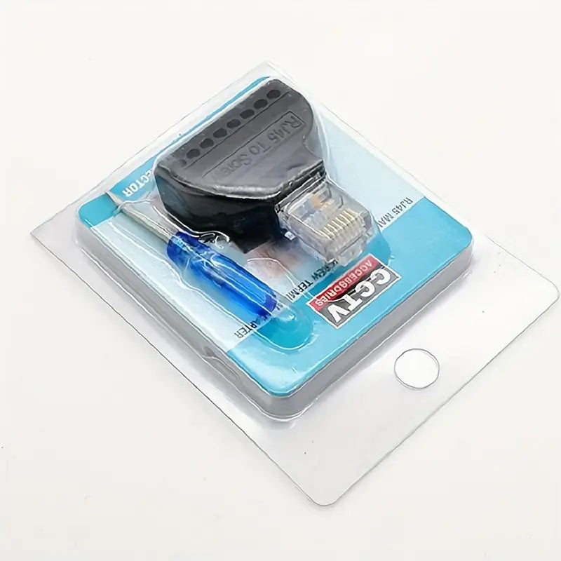 Adaptateur RJ45 vers Bornier à Vis – Connecteur Réseau Ethernet Facile à Installer | Hubs et Adaptateurs