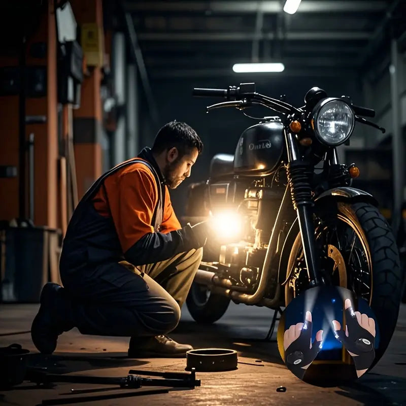 Gants LED Lumineux avec Éclairage Intégré – Lampe Torche Portative pour Bricolage, Réparation ou Activités Nocturnes – Collection Lampes de Poche