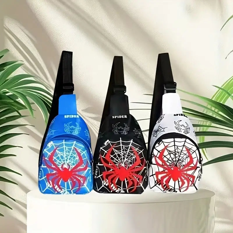 Sac à dos enfant Spider design toile d’araignée – Cartable bandoulière léger et pratique