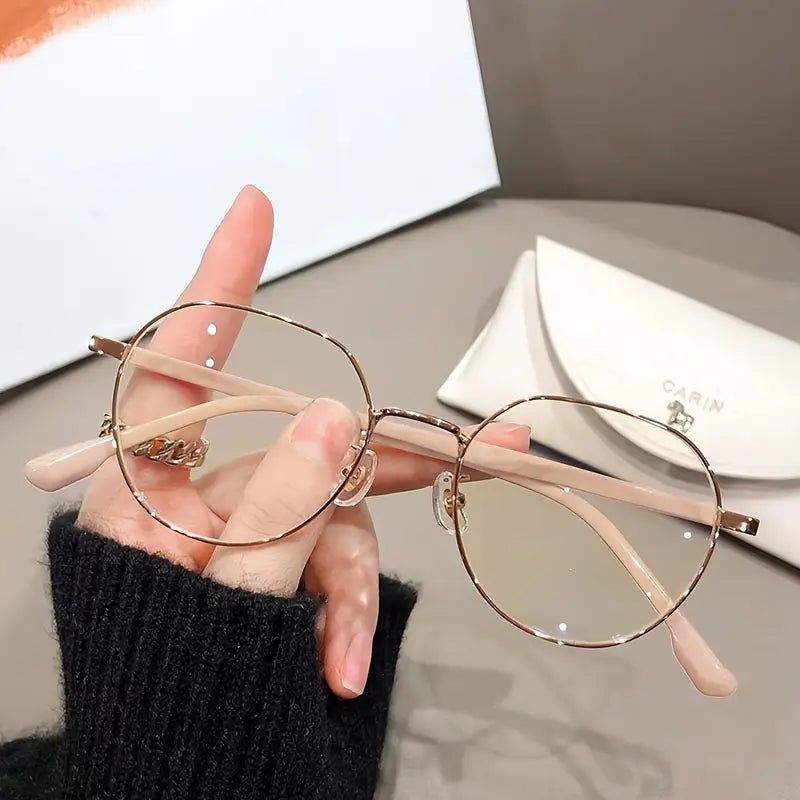 Lunettes femme rondes rétro – Monture fine noire élégante et tendance
