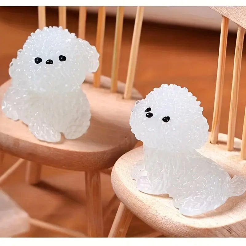 Veilleuse LED Chien Mignon – Mini Lampe Décorative en Forme de Petit Chiot pour Chambre et Cadeau