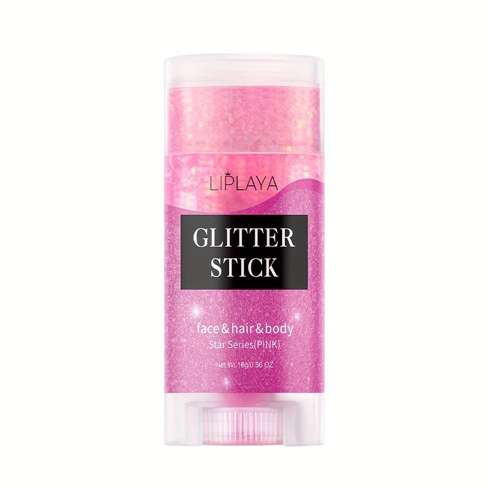 Stick Pailleté Visage & Corps – Glitter Maquillage Couleurs Intenses pour Cheveux et Peau