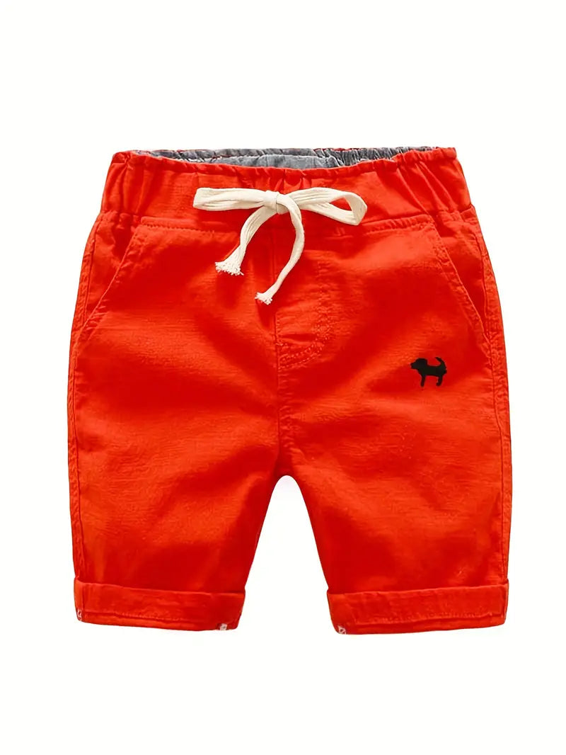 Maillot de bain garçon bleu clair avec cordon jaune – Short de plage enfant confortable et stylé