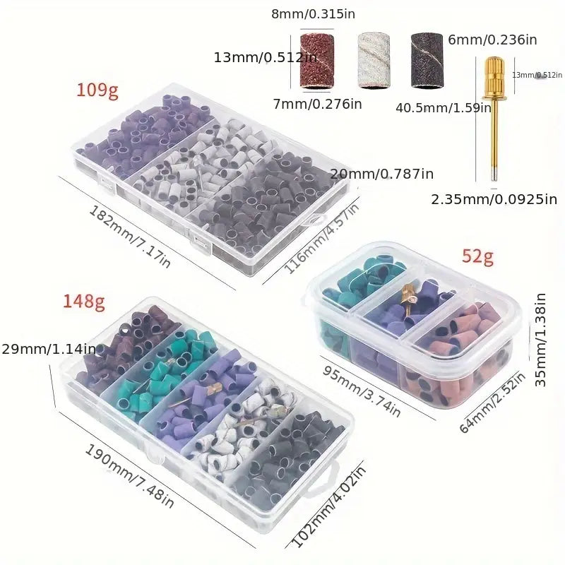 Lot de Manchons de Ponçage Grain 80/120/180 avec Mandrin – Accessoires pour Polissage et Finition Précise