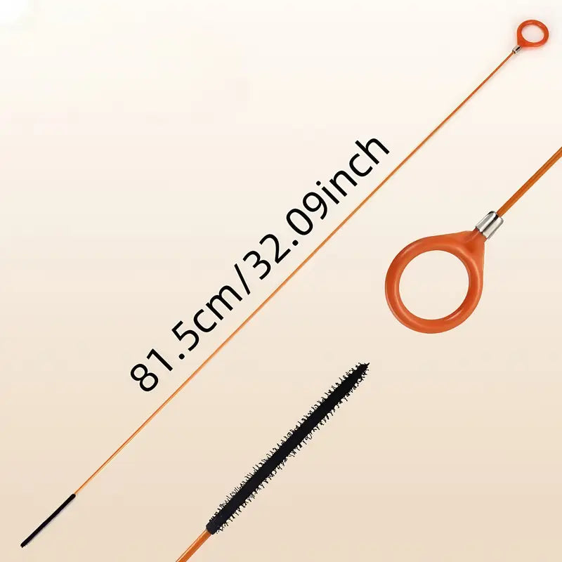 Déboucheur de Canalisation Flexible avec Poignée – Tige de Nettoyage Réutilisable pour Éviers, Lavabos et Baignoires – Collection Plomberie Brute