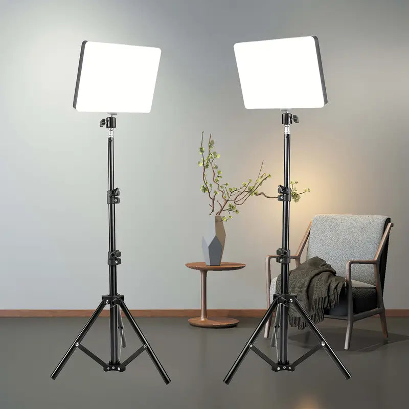 Panneau LED Professionnel avec Trépied – Éclairage de Studio pour Photographie et Vidéos de Haute Qualité