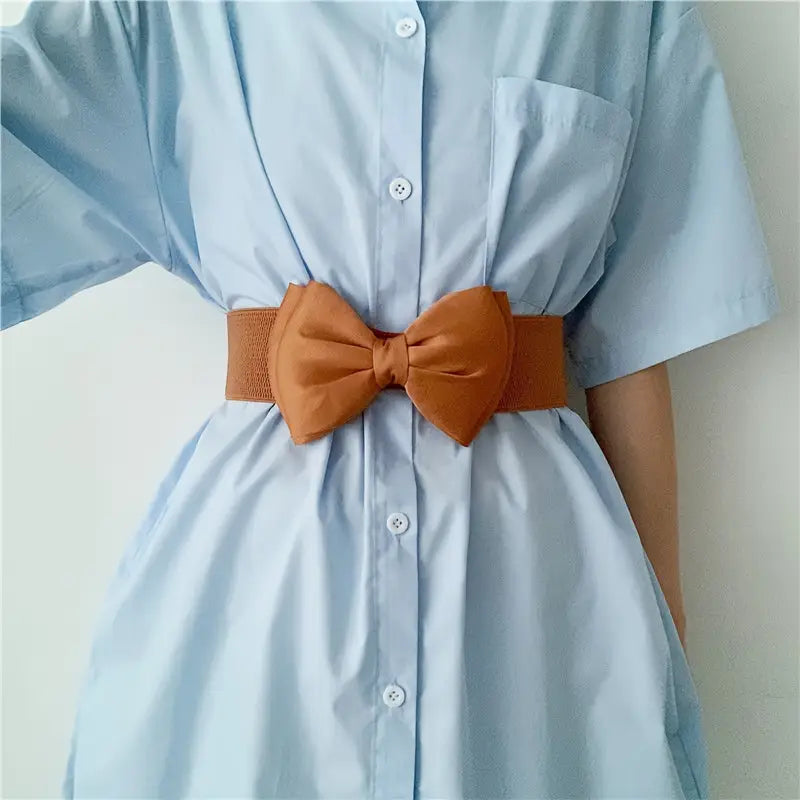 Ceinture Large Femme avec Nœud Papillon – Accessoire Mode Chic et Élégant pour Robe