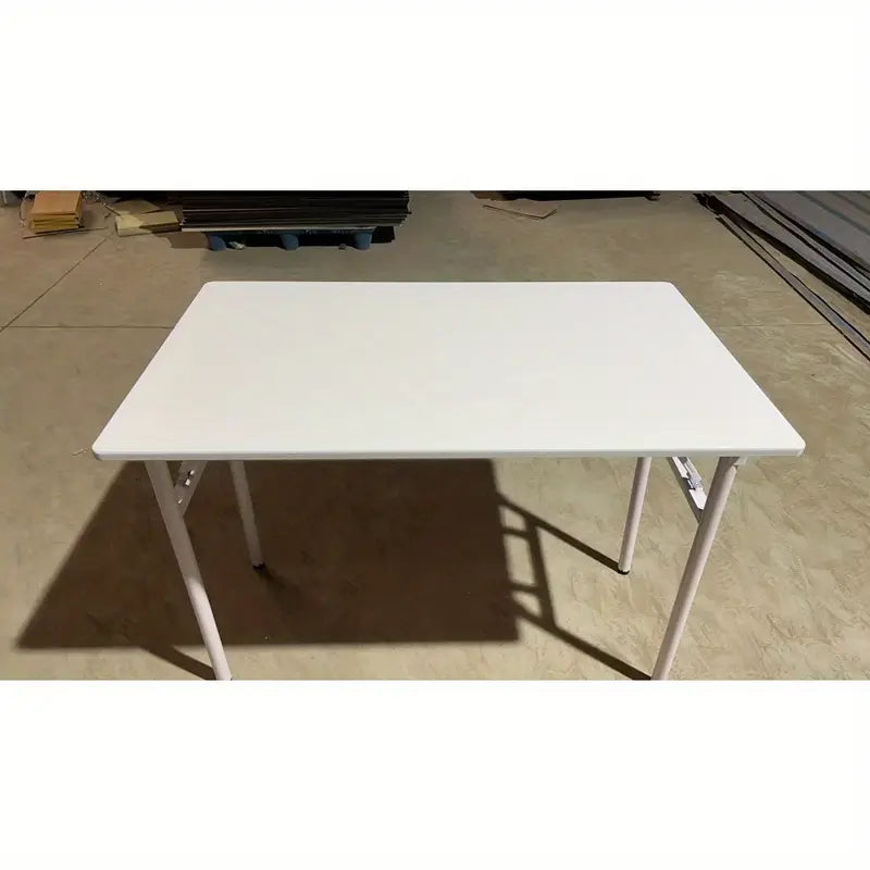 Bureau Blanc Pliable Moderne – Table de Travail Minimaliste pour Bureau à Domicile ou Étudiant