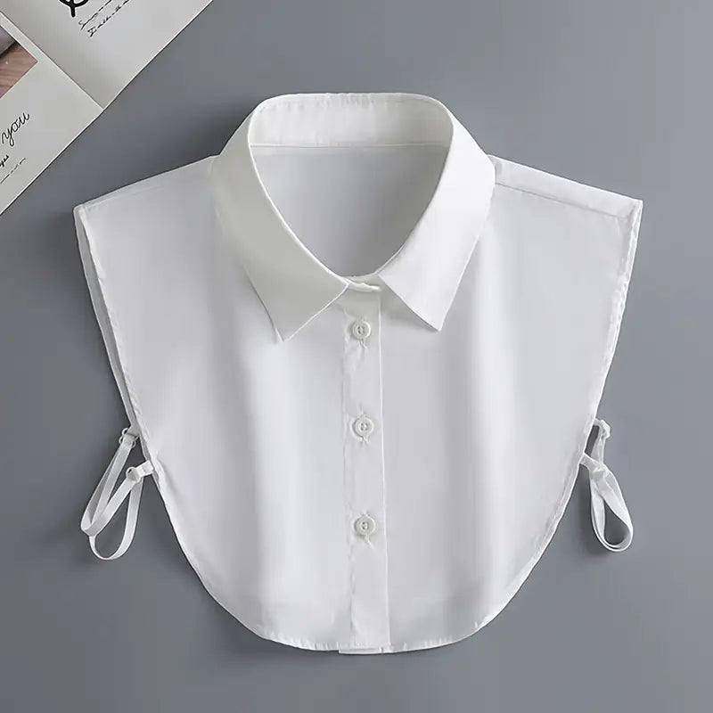 Faux col femme dentelle blanche – Col amovible élégant pour chemisier, pull ou robe