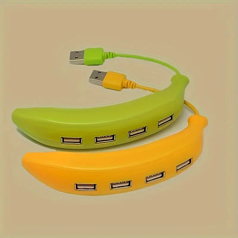 Hub USB 2.0 à 4 Ports – Design Original Banane pour PC et Ordinateur Portable | Hubs et Adaptateurs