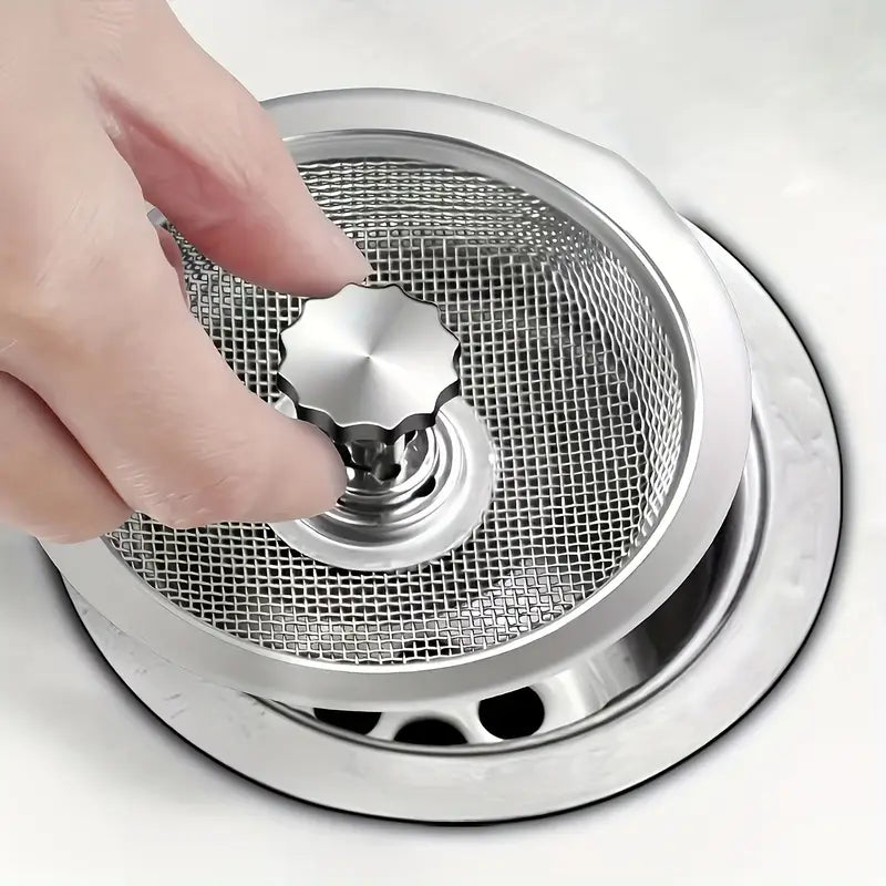 Filtre Passoire de Lavabo en Acier Inoxydable – Panier Anti-Débris pour Évier de Cuisine