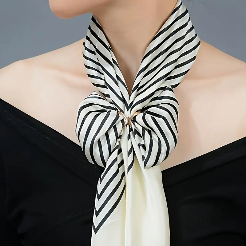 Épingle décorative femme en métal doré – Bouton élégant pour foulard et col
