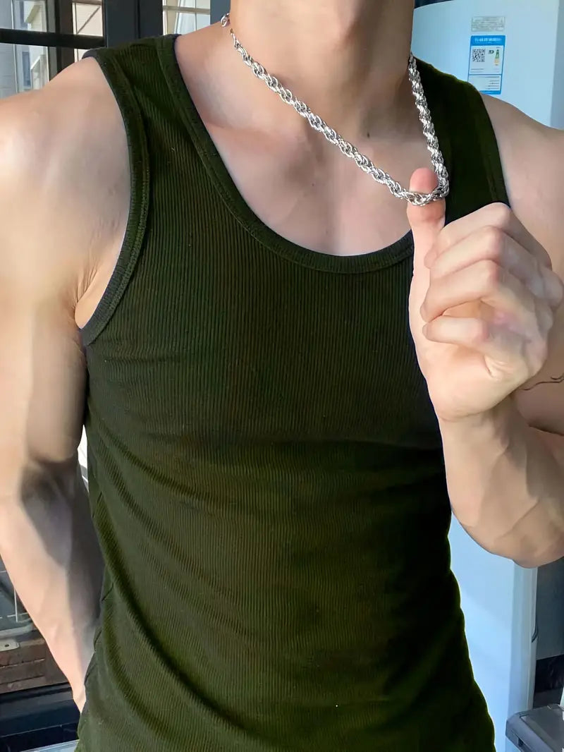 Débardeur de sport homme – Lot de 3 (noir, gris, blanc) – Respirant & extensible pour entraînement et fitness