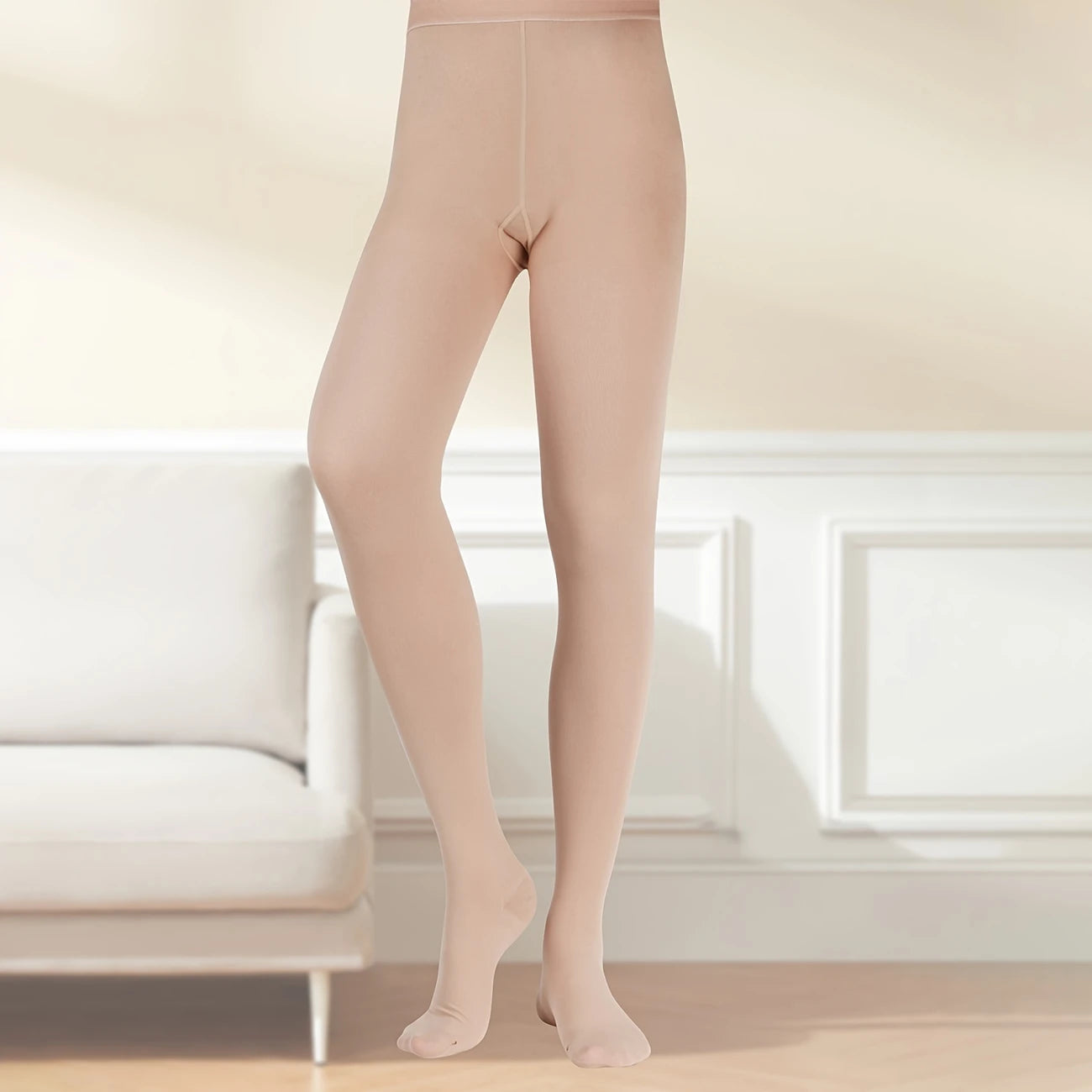 Collant opaque femme – Taille haute confort thermique, effet galbant