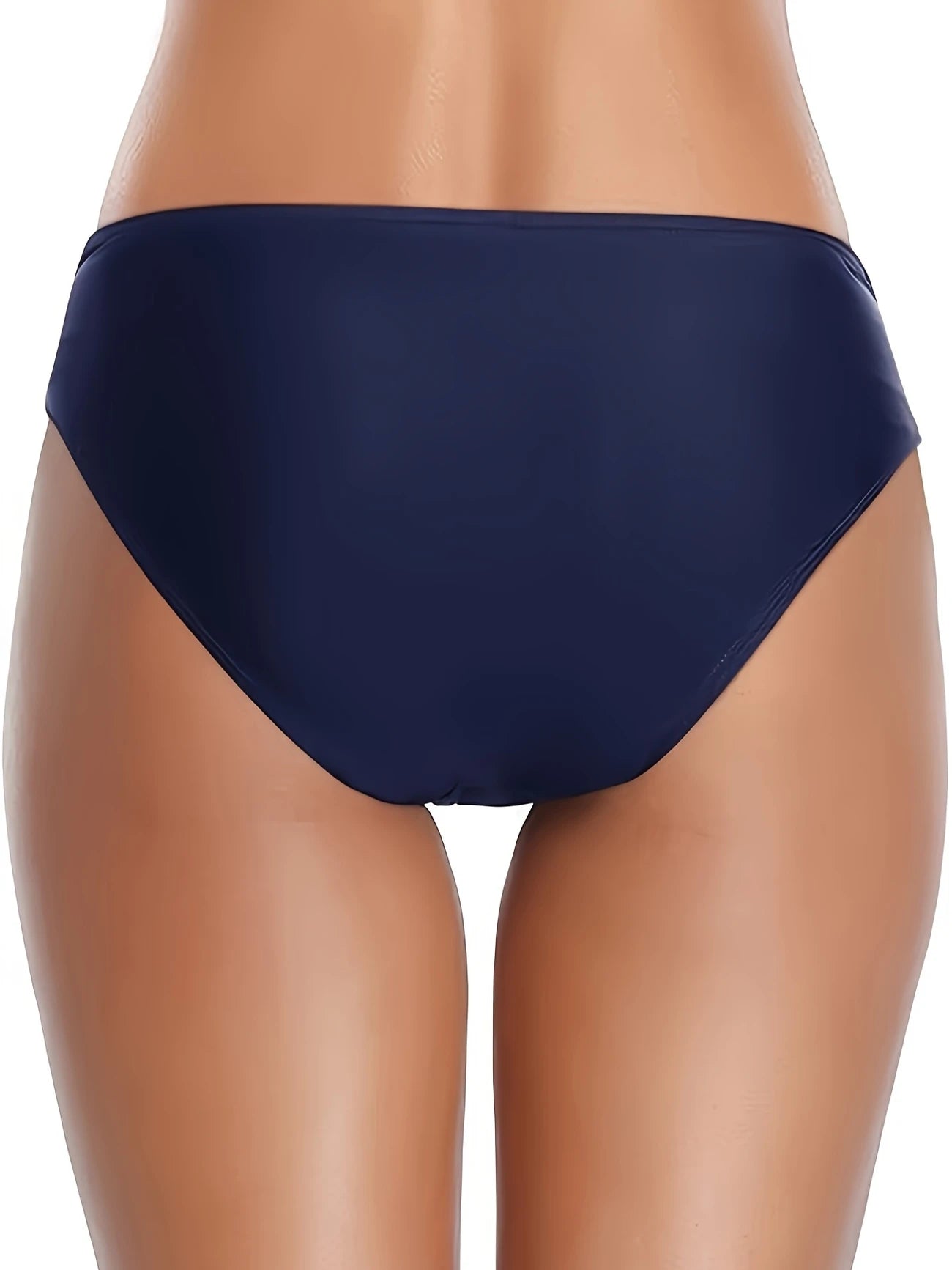 Bas de maillot de bain taille haute croisée – Coupe galbante et effet ventre plat, coloris éclatant
