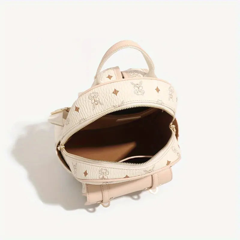 Sac à dos femme rose motif dessin animé – Élégant, tendance et pratique au quotidien