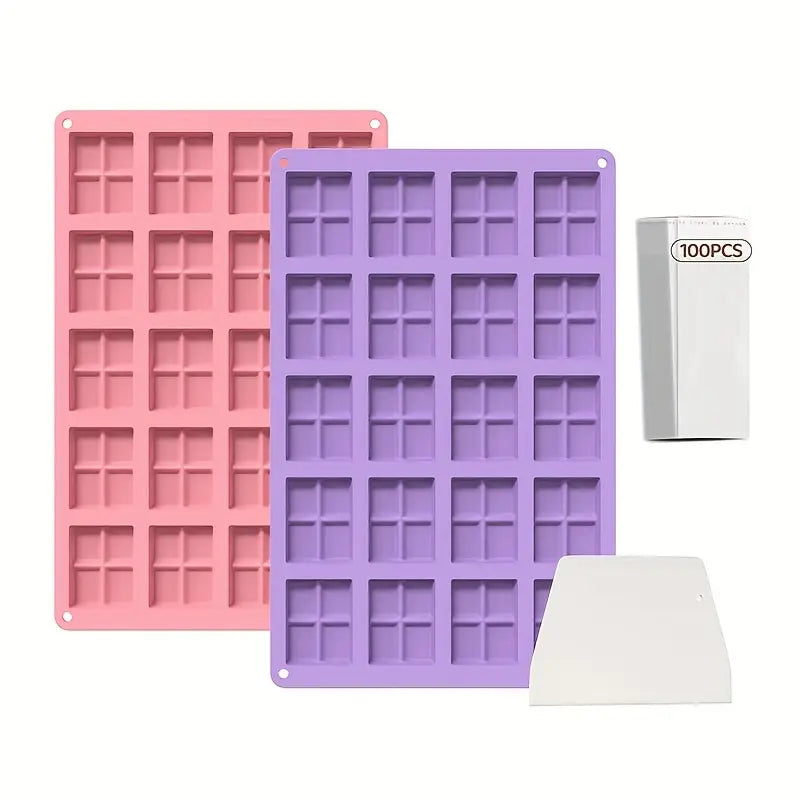 Moule en Silicone 24 Cavités pour Mini Barres d’Alimentation – Chocolat, Céréales et Snacks Maison