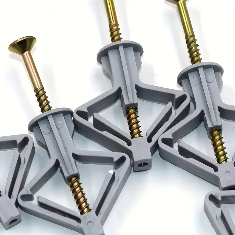 Cheville à bascule pour plaques de plâtre avec vis – Fixation murale robuste pour charges lourdes