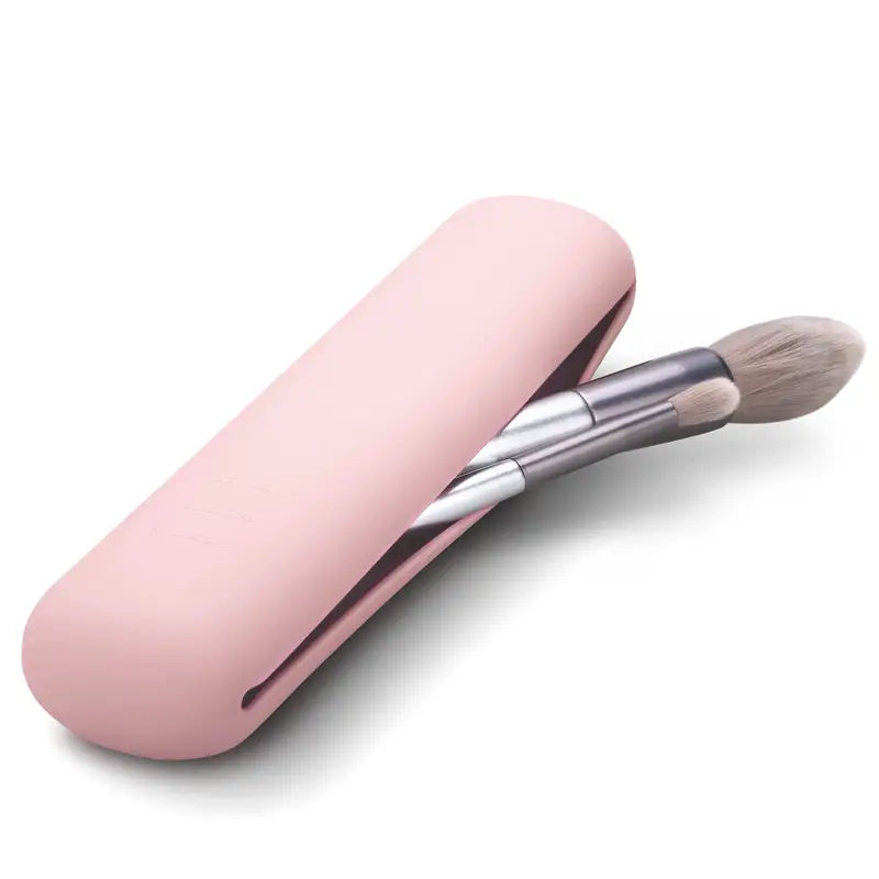 Étui Silicone Souple pour Pinceaux de Maquillage – Pochette de Rangement Résistante et Compacte
