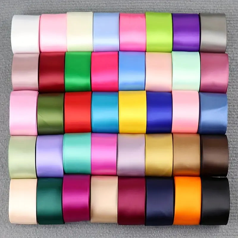 Rubans Satin Colorés pour Emballages Cadeaux – Décoration Mariage, Anniversaire, DIY et Loisirs Créatifs