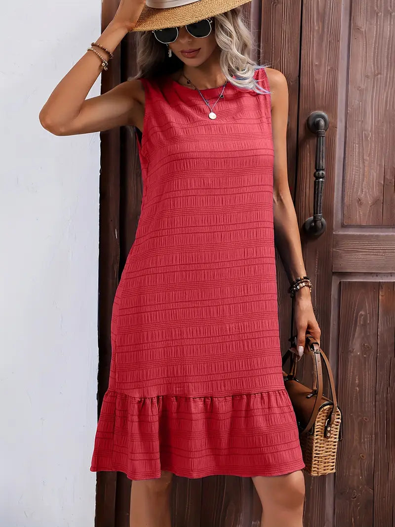 Robe d’Été Sans Manches – Élégante et Légère pour la Plage ou la Ville