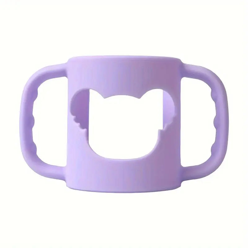 Poignée en silicone pour biberon – Accessoire antidérapant à double prise