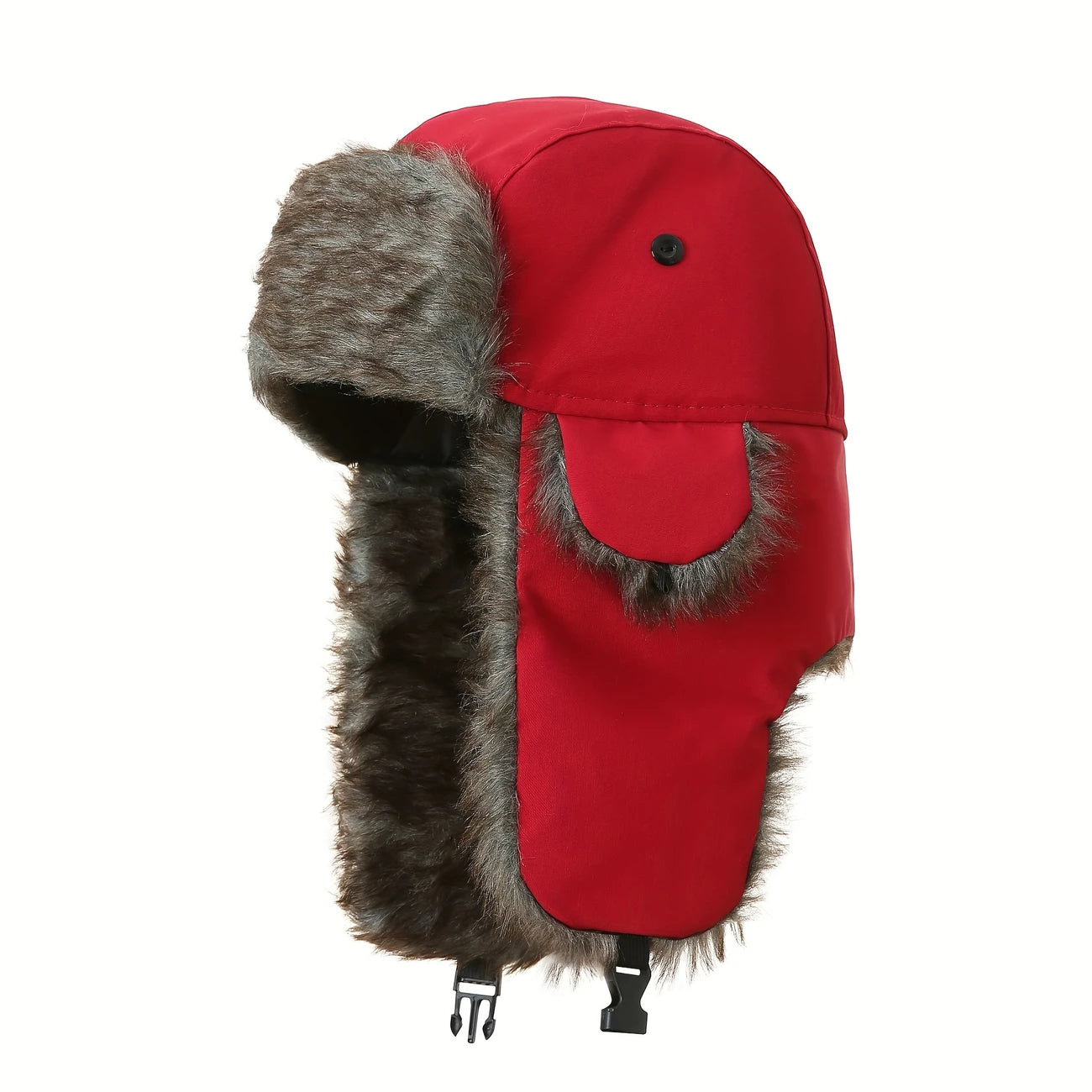 Chapka Homme Hiver en Fourrure Synthétique – Cache-Oreilles Chaud et Imperméable, Style Aviateur