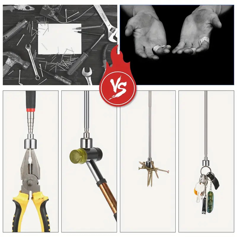 Ensemble d’Outils de Précision avec Poignées Télescopiques et Clés – Kit Magnétique pour Réparation Industrielle