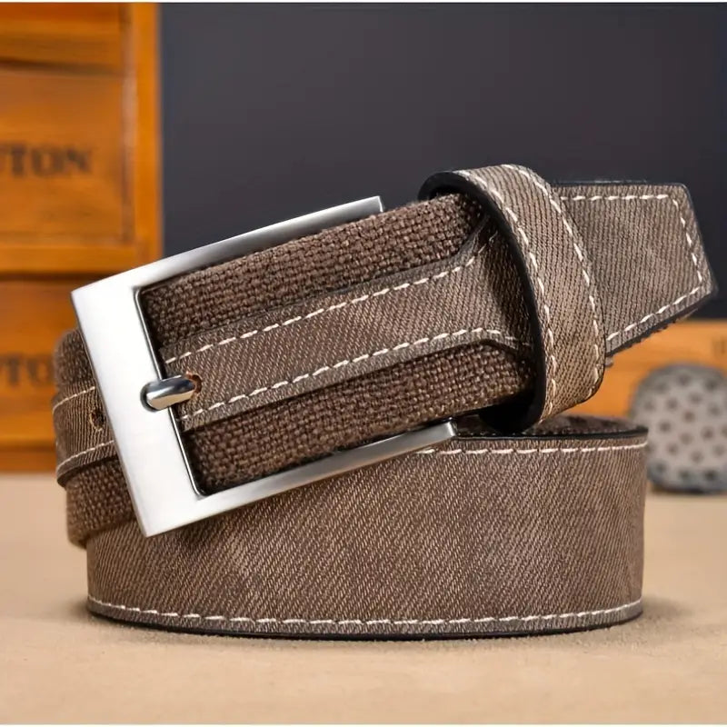 Ceinture homme en jean bleu avec boucle classique – Style décontracté et tendance