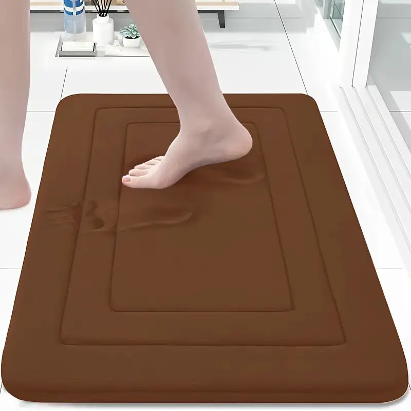 Tapis de Bain Absorbant à Séchage Rapide – Antidérapant et Confortable