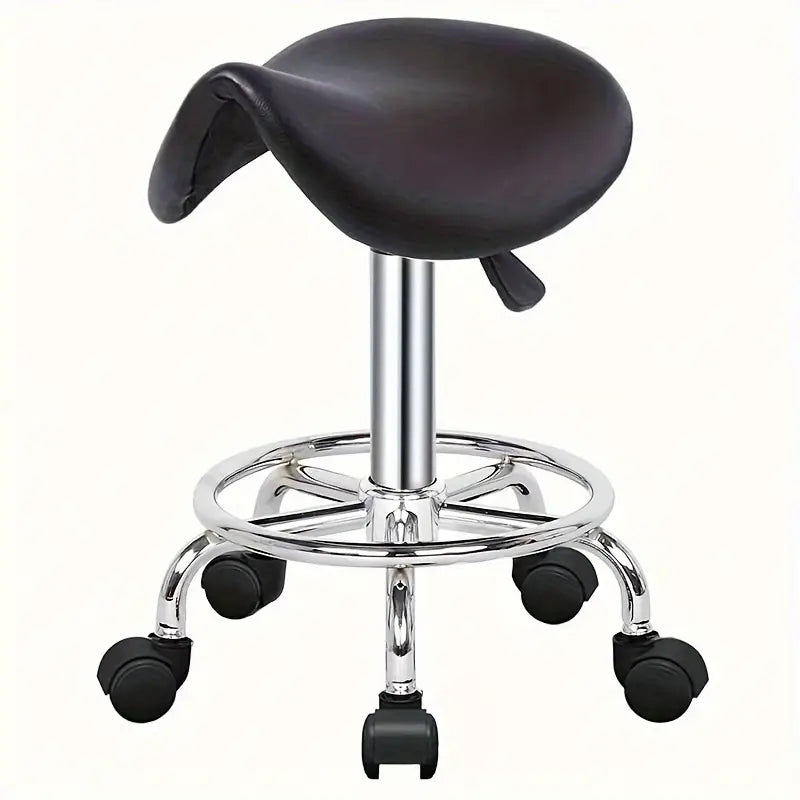 Fauteuil de Coiffure Professionnel avec Miroir Rond – Mobilier de Salon de Beauté et Barber Shop
