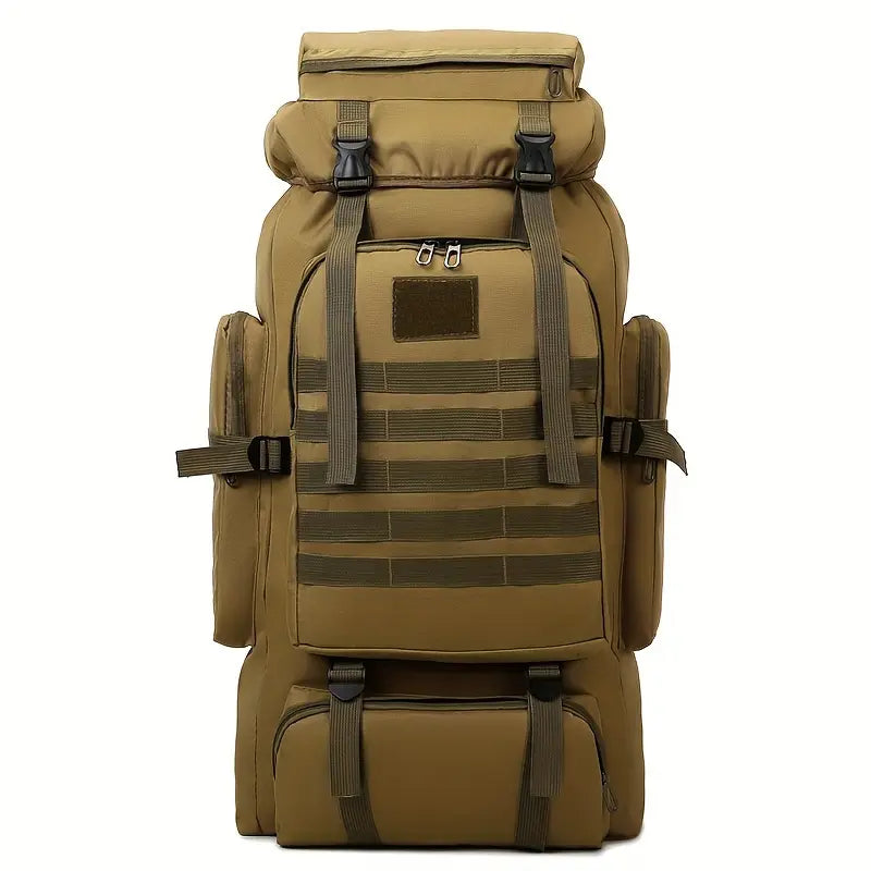 Sac à dos randonnée militaire 70L Grande capacité, camouflage étanche et ultra-résistant