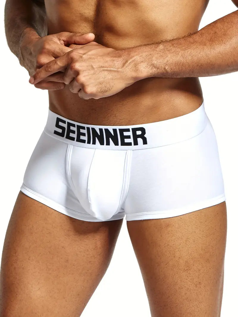 Boxer sexy homme – Sous-vêtement moulant SEEINNER confortable et séduisant