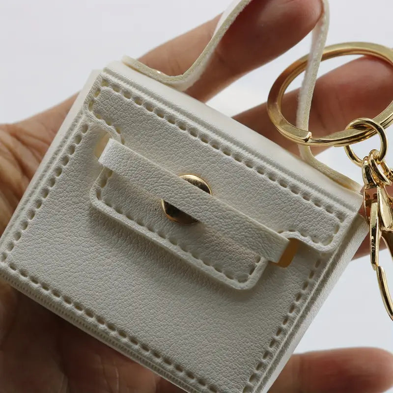 Porte-clés sac à main miniature rose – Breloque élégante et tendance pour femme