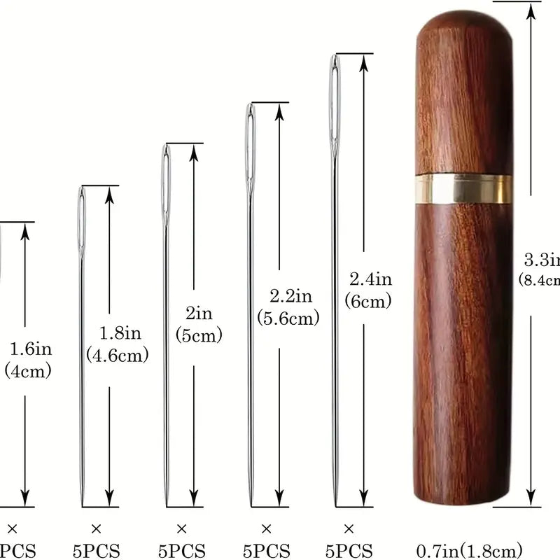 Aiguilles à Broder Grandes Œillets – Lot d’Aiguilles Métalliques Résistantes pour Couture et Broderie