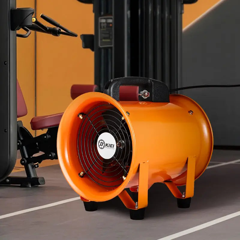 Ventilateur industriel portable en métal – Haute puissance, ventilation atelier, chantier et garage