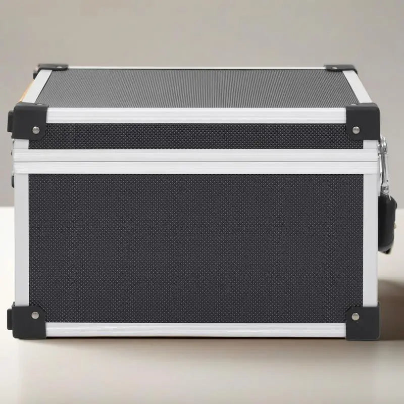 Mallette de Rangement en Aluminium avec Serrure – Boîte de Stockage Sécurisée pour Disques Durs, Clés USB et Accessoires