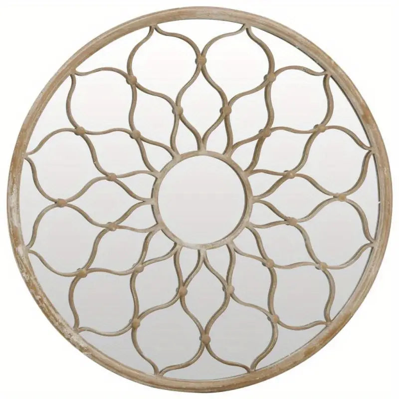 Rosace Murale Métal Ø40 cm  Décoration Extérieure Élégante pour Jardin, Terrasse ou Balcon