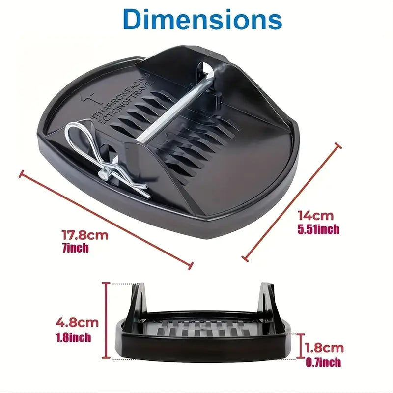 Lot de 4 Cales de Roue Camping-Car – Accessoires Antidérapants pour Stabilisation et Sécurité du Véhicule