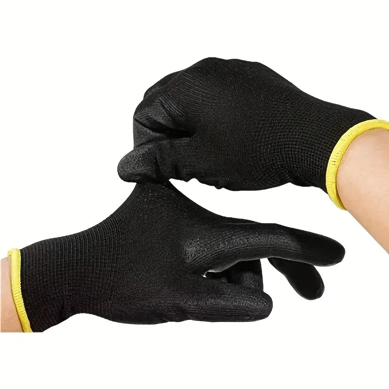 Gants de Protection Antidérapants en Nylon Enduit – Sécurité et Précision pour Travaux Manuels