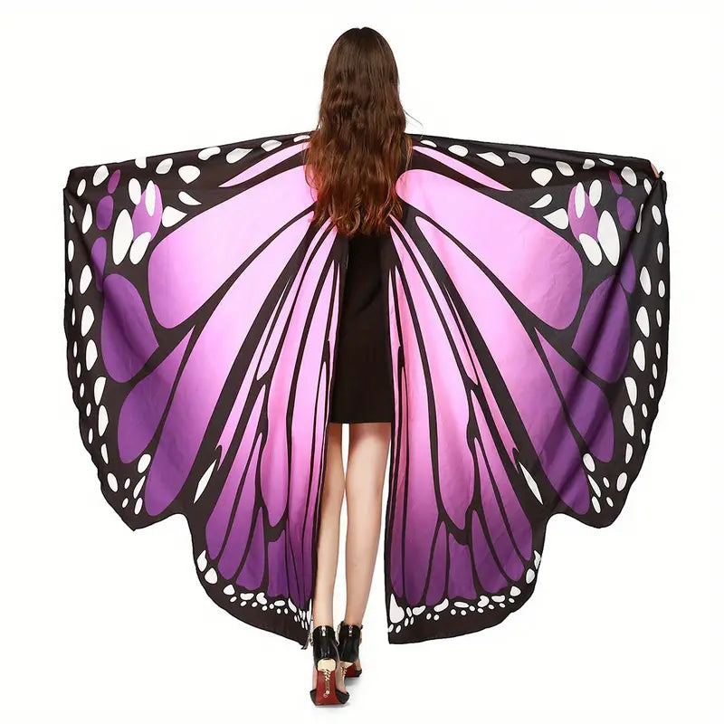 Ailes de papillon colorées pour femme – Accessoire de costume féerique pour soirée, carnaval et cosplay