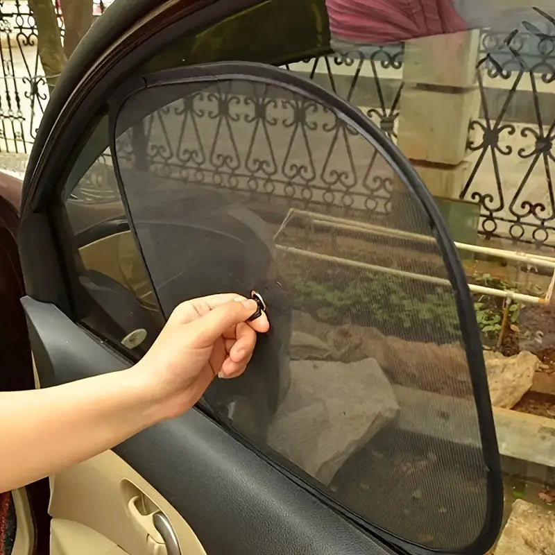 Pare-soleil voiture enfants – Protection latérale anti-UV avec ventouses, lot de 2