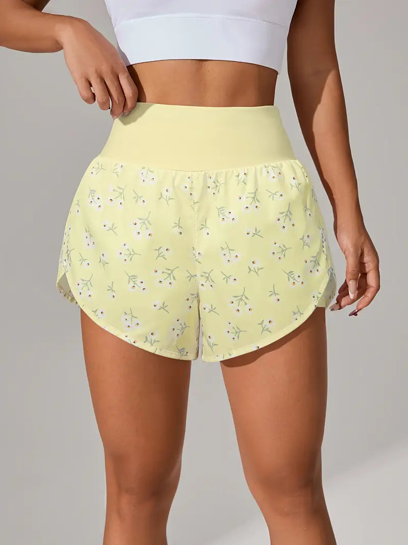 Short de sport femme taille haute – Short fitness respirant et confortable pour entraînement