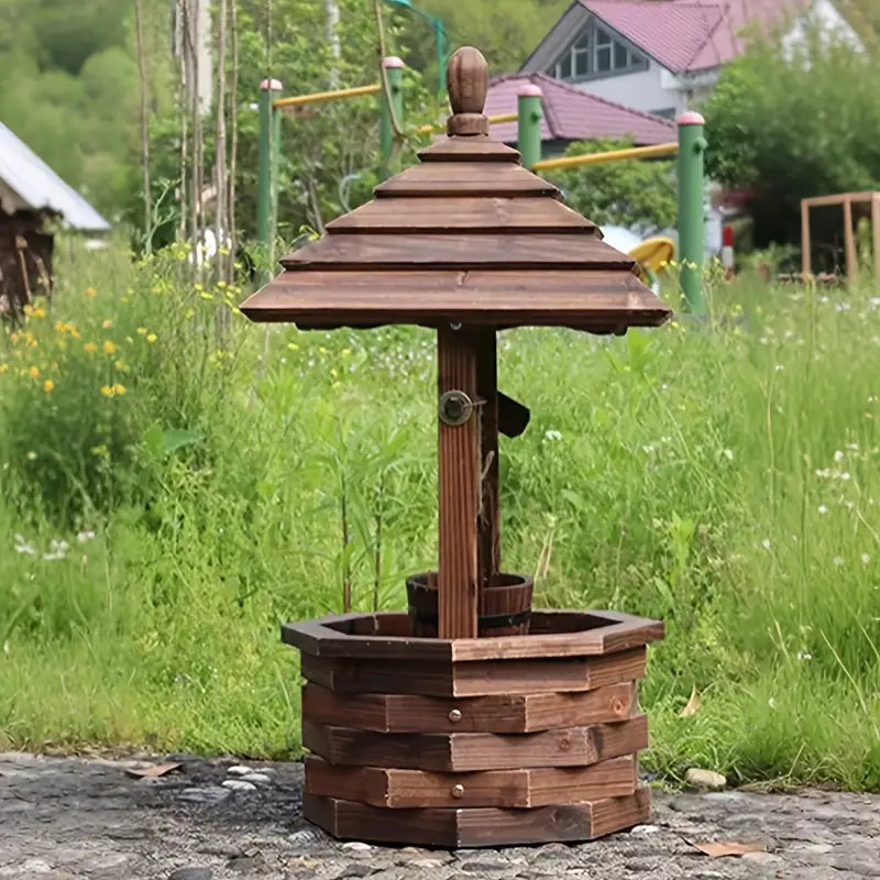 Chapeau de poteau en bois massif  Finition naturelle, résistant aux intempéries pour décoration extérieure élégant