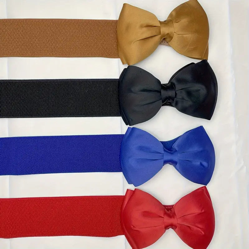 Ceinture Large Femme avec Nœud Papillon – Accessoire Mode Chic et Élégant pour Robe