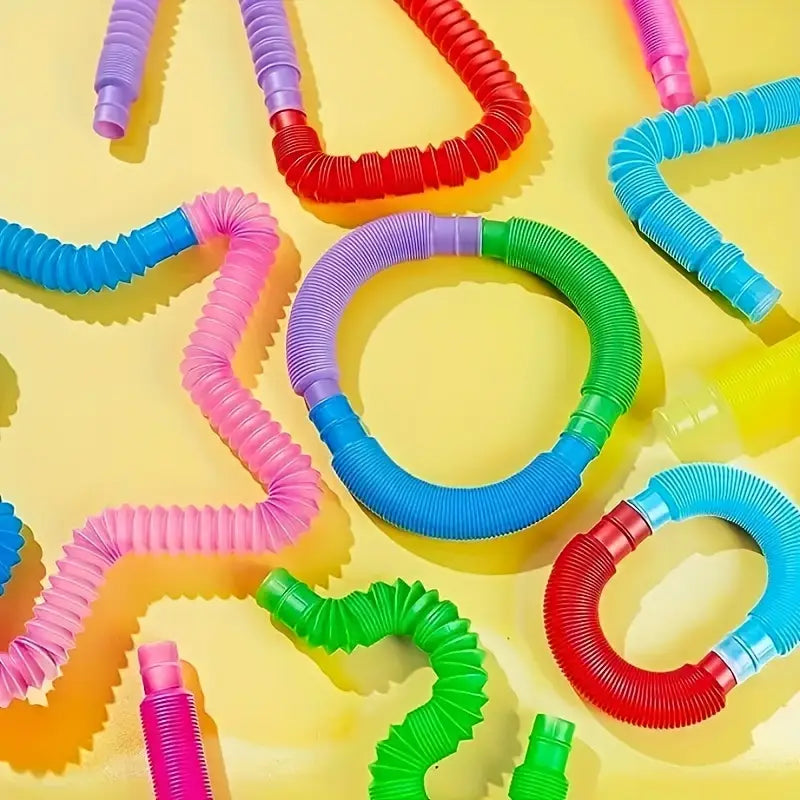 Tubes Pop It Sensoriels Colorés – Jouets Éducatifs et Anti-Stress pour Bébé et Tout-Petit