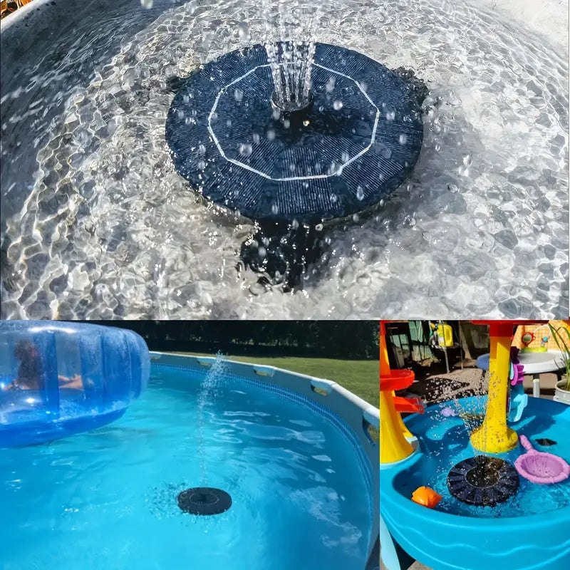 Fontaine Solaire de Jardin avec Pompe Intégrée – Décoration d'Étang et Arrosage Automatique pour Pots et Massifs