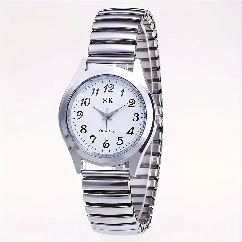 Montre femme classique – Bracelet extensible et cadran quartz élégant