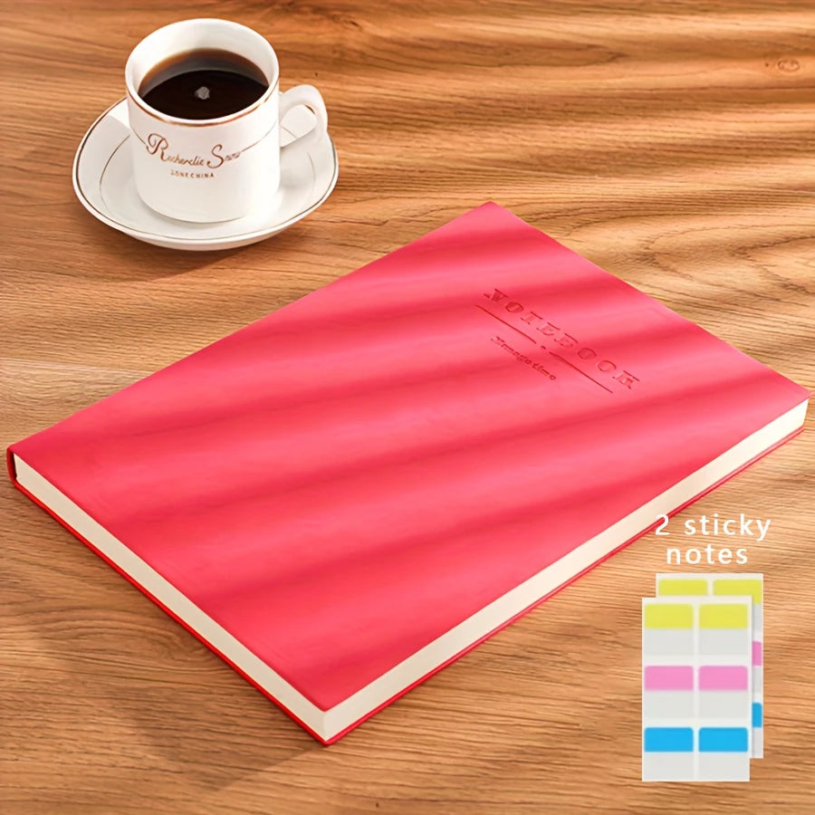 Carnet de Notes Personnalisable avec Marque-Page – Format A5 + 2 Blocs de Notes Adhésives Offerts